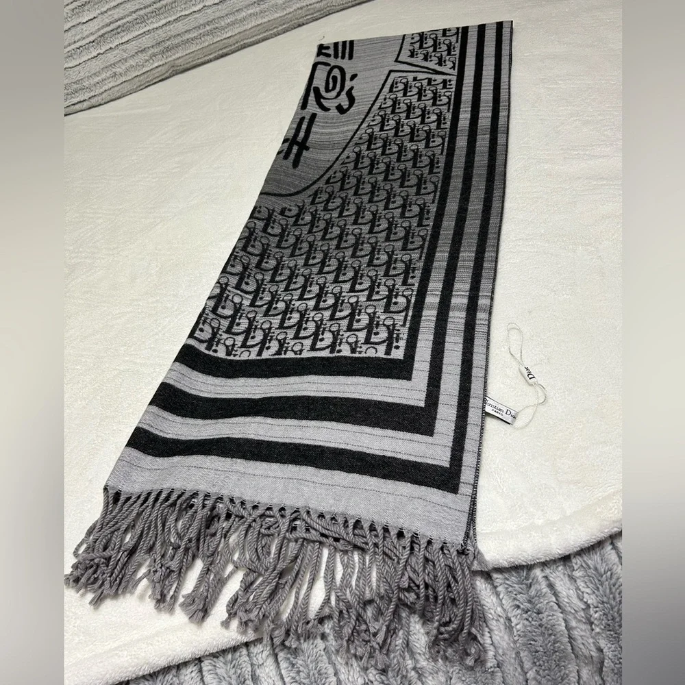 🖤 🔥Christian Dior x Shawn STUSSY soie silk stole scarf (New)🖤🔥RARE FIND🔥